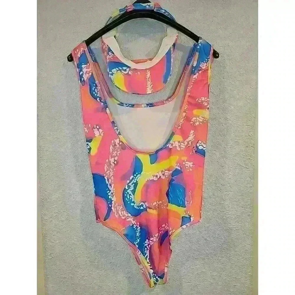 Barbie Movie Skating Costume Leotard And Visor Medium Margot Robbie Halloween - Picture 4 of 5